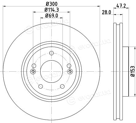 Hella Pagid 8DD 355 128-831