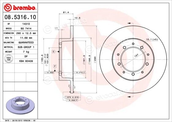 Brembo 08.5316.10