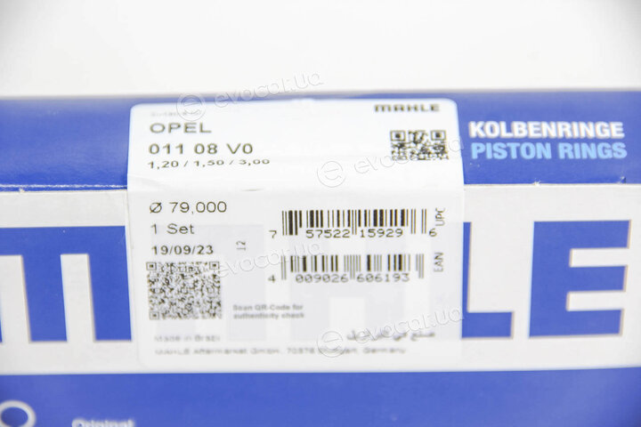 Mahle 011 08 V0