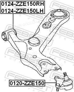 Febest 0124-ZZE150LH