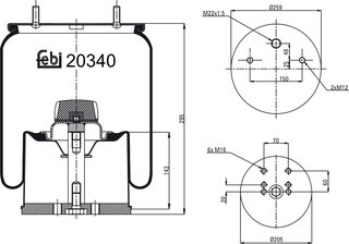 Febi 20340