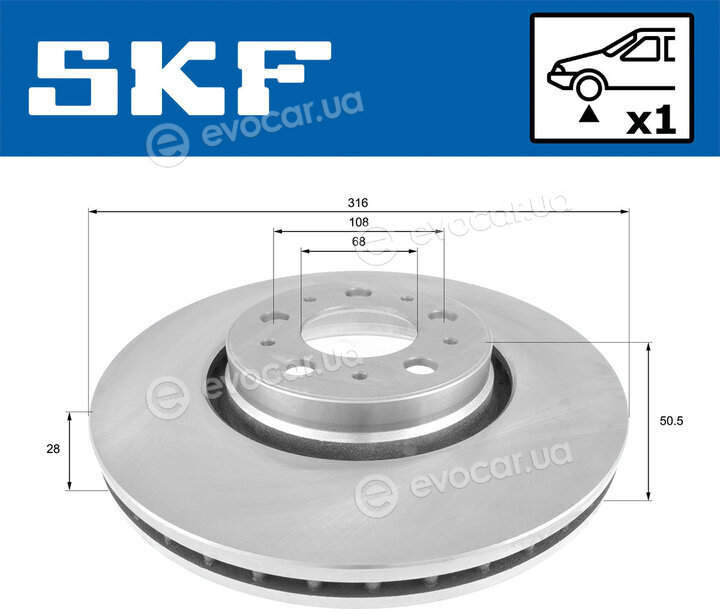 SKF VKBD 80522 V1