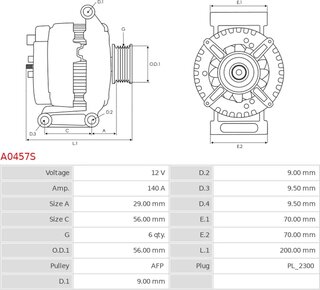 AS A0457S