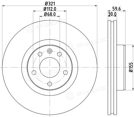 Hella Pagid 8DD 355 128-301