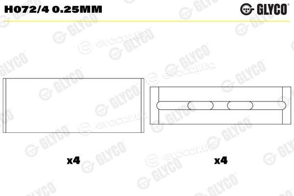Glyco H072/4 0.25mm