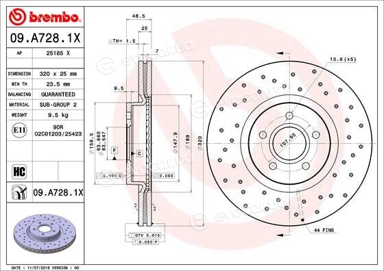 Brembo 09.A728.1X