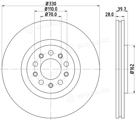 Hella Pagid 8DD 355 116-651