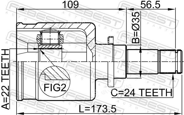 Febest 0511-M316MTLH