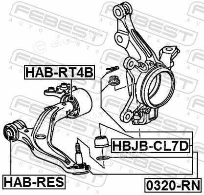 Febest HAB-RT4B