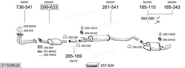 Bosal SYS08626