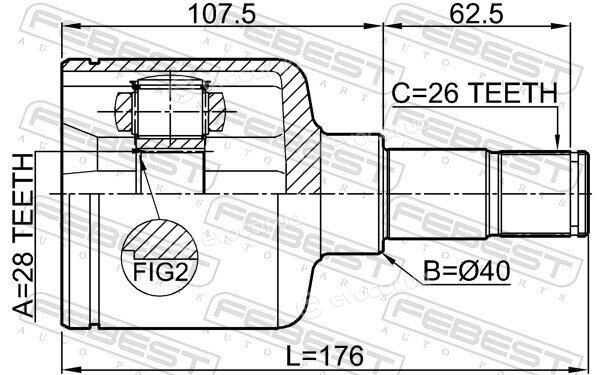 Febest 2111-CA220LH