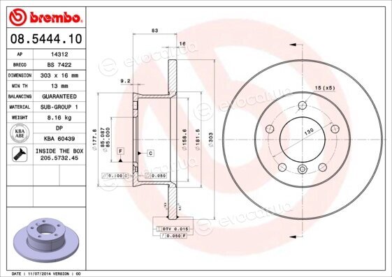 Brembo 08.5444.10