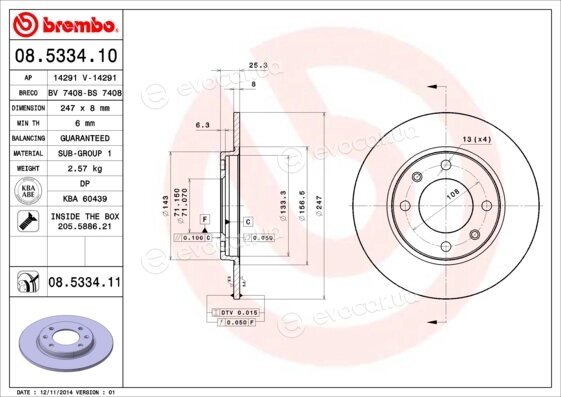 Brembo 08.5334.11