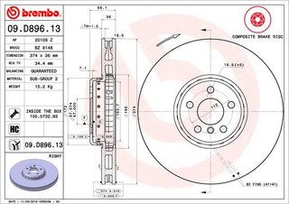 Brembo 09.D896.13