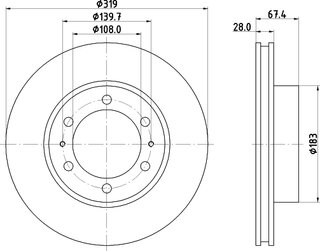 Hella Pagid 8DD 355 126-771