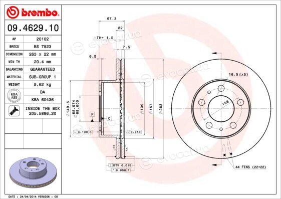 Brembo 09.4629.10