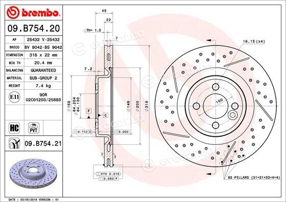 Brembo 09.B754.21
