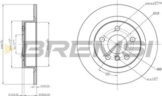 Bremsi CD8612S