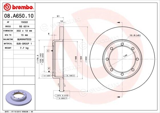 Brembo 08.A650.10