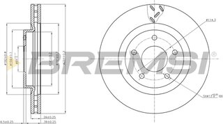 Bremsi CD7624V