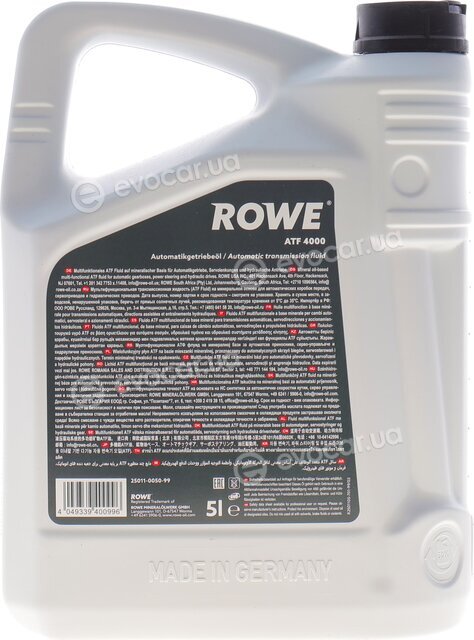 Rowe 25011-0050-99
