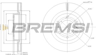 Bremsi CD7757V