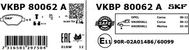 SKF VKBP 80062 A