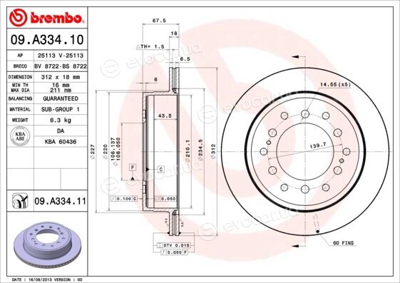 Brembo 09.A334.11