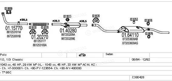 MTS C380428001616