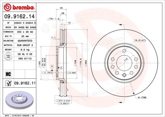 Brembo 09.9162.14