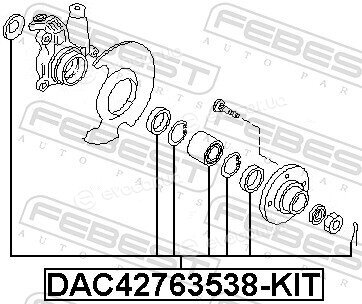 Febest DAC42763538-KIT