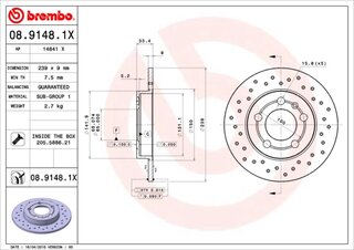 Brembo 08.9148.1X