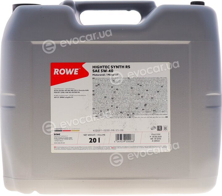 Rowe 20001-0200-99