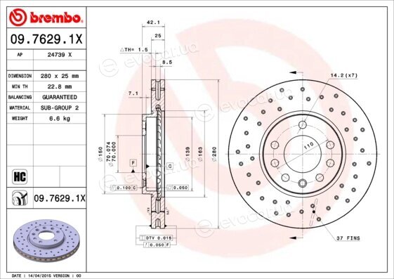 Brembo 09.7629.1X