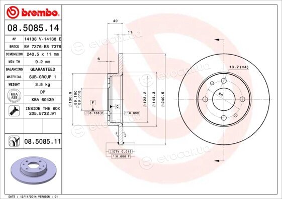 Brembo 08.5085.11