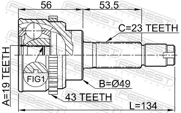 Febest 0710-017A43