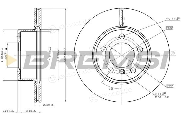Bremsi CD8195V