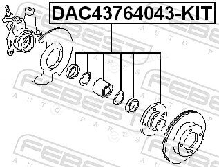 Febest DAC43764043-KIT