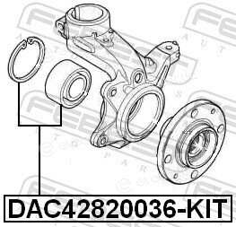 Febest DAC42820036-KIT