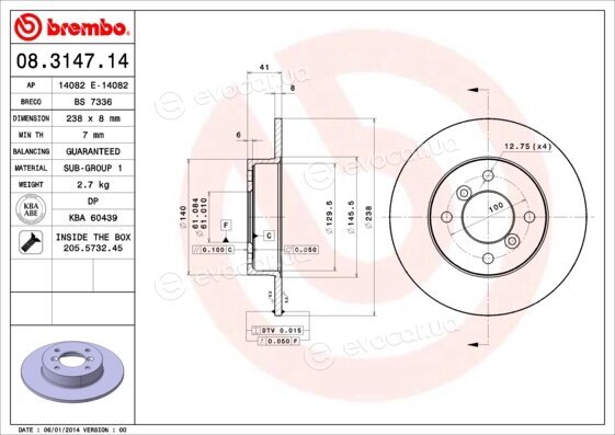 Brembo 08.3147.14