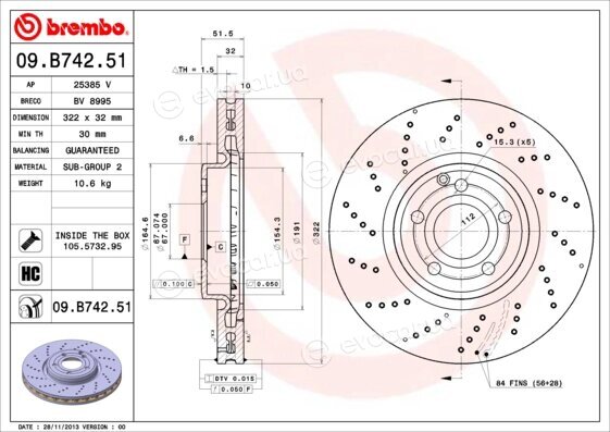 Brembo 09.B742.51