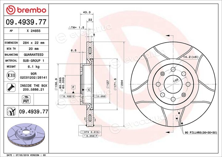 Brembo 09.4939.77
