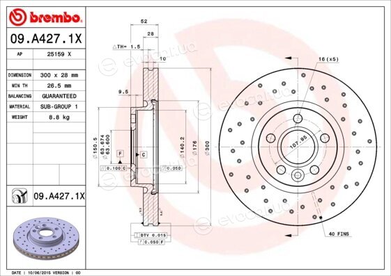 Brembo 09.A427.1X