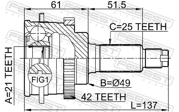 Febest 0710-018A42