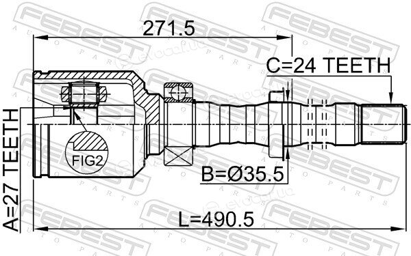 Febest 0111-ACA31RH