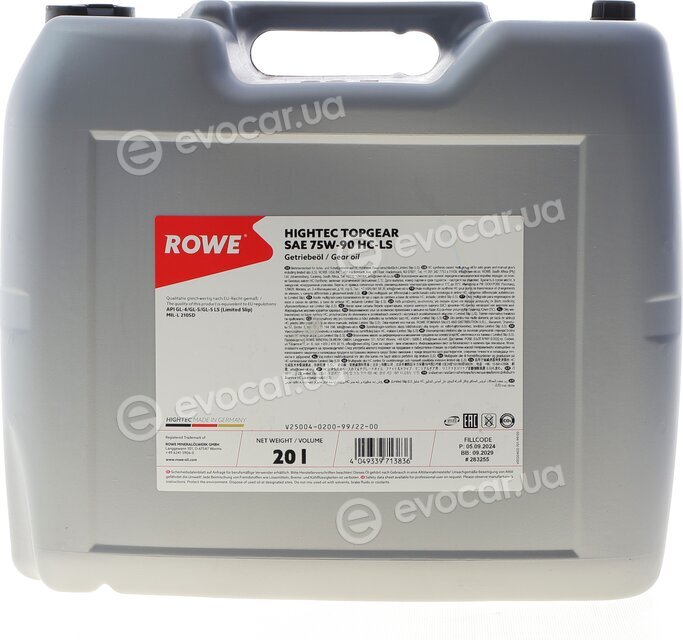 Rowe 25004-0200-99
