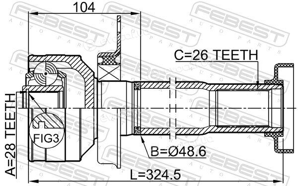 Febest 2311-T5DRH