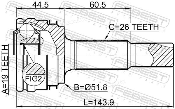 Febest 0110-ALA49R