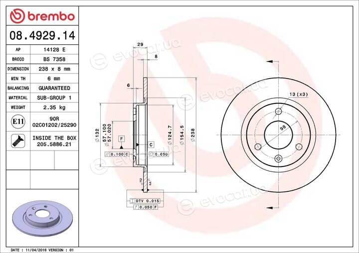 Brembo 08.4929.14