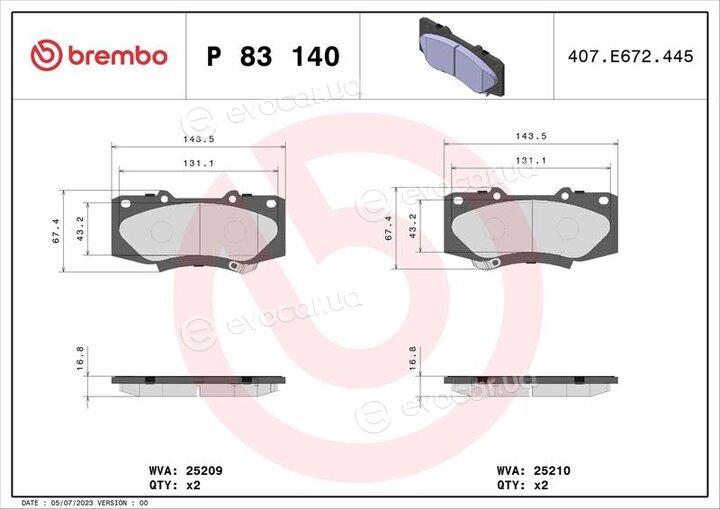 Brembo P 83 140